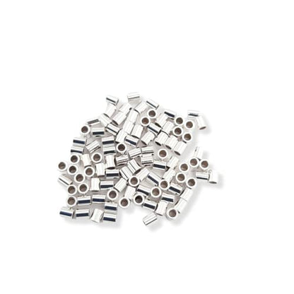 935 Argentium Silver Tube Crimp Beads (100pcs)