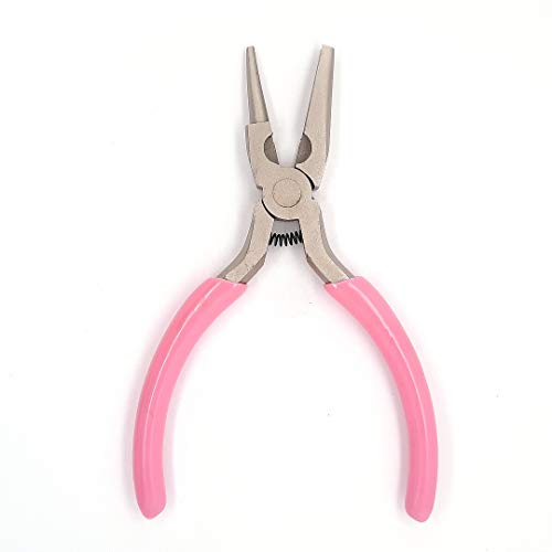 Concave and Round Nose Pliers with Cutter Carbon Steel Spring Loaded by CRAFT WIRE