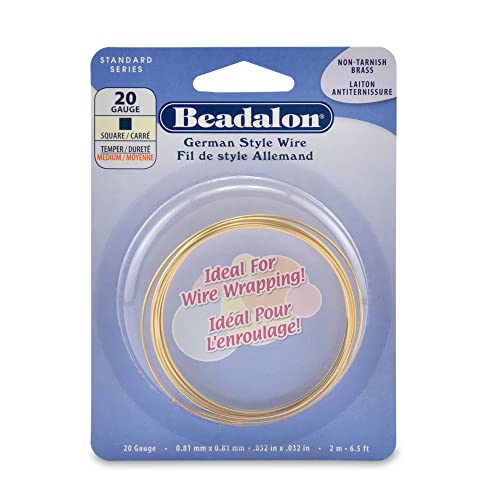 Beadalon German Style Wire, Square