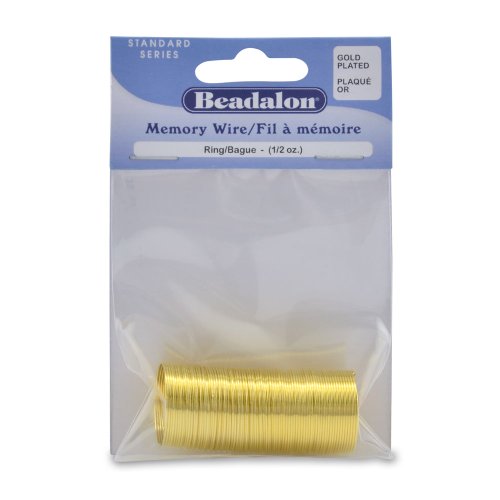 Beadalon Memory Wire, Gold