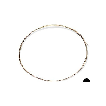 925 Sterling Silver Wire Half Hard (Half Round), Various Length  Made in USA