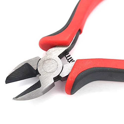 Side Cutting Pliers 4.75" High Carbon Steel Spring Loaded, Wire Cutter, Side Cutter, Diagonal Cutting Pliers