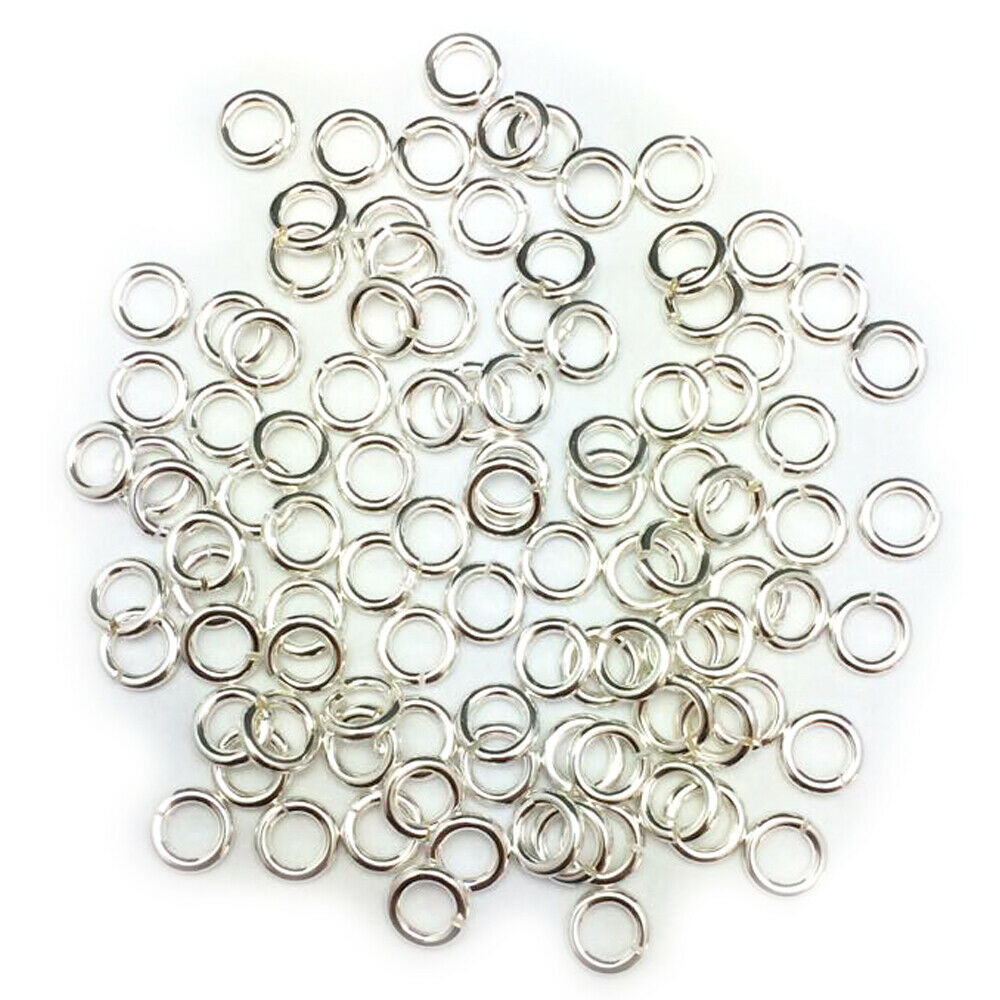 18 Gauge 925 Sterling Silver Open Jump Ring Round Inside dimension 2.5 - 13.0 mm