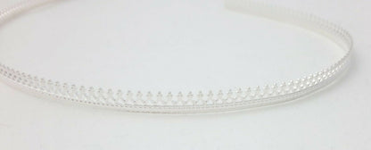 925 Sterling Silver Gallery "Crown" Wire, Hard, Decorative Design, Bezel Strip