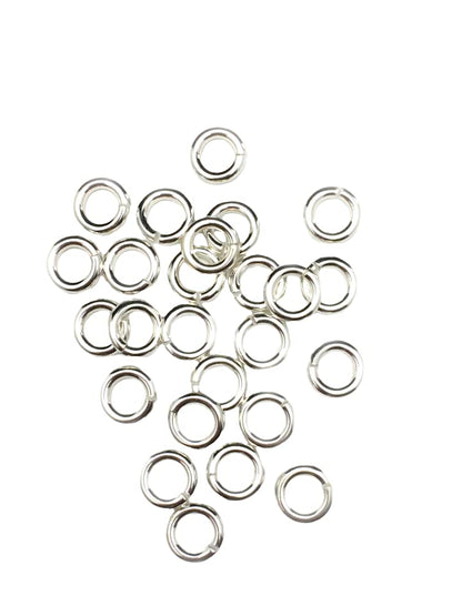 16 Gauge 925 Sterling Silver Open Jump Ring Round Inside dimension 3.2 - 13.0 mm