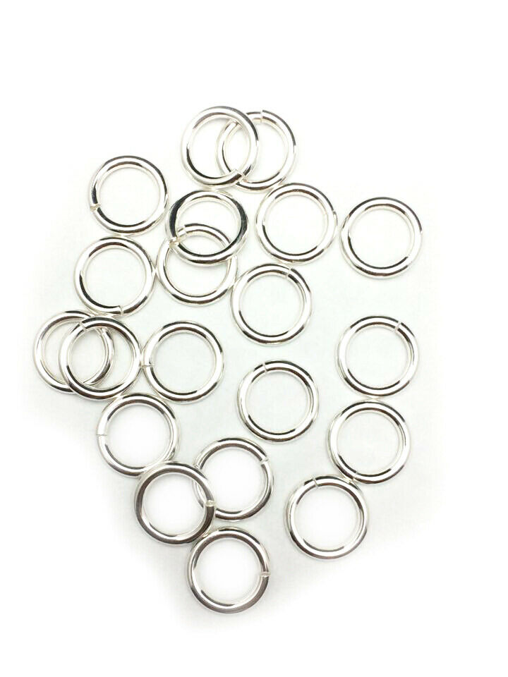 16 Gauge 925 Sterling Silver Open Jump Ring Round Inside dimension 3.2 - 13.0 mm