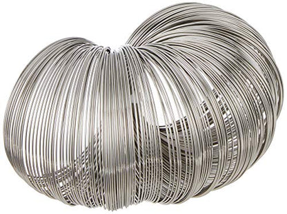 Beadalon Remembrance Memory Wire - Stainless Steel Pre-Formed Coiled Wire in Ring, Bracelet, Necklace Size for Jewelry Making, Crafts, Hobbies