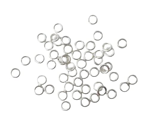 Sterling Silver Open Jump Rings 4mm 20 Gauge (50 Rings) from CraftWire