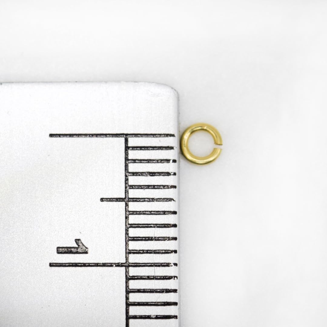 Solid 14K Yellow Gold Open Jump Rings 22 Gauge 2 pcs by Filofly