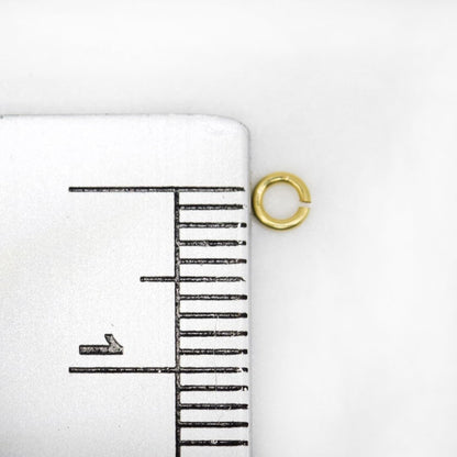 Solid 14K Yellow Gold Open Jump Rings 22 Gauge 2 pcs by Filofly