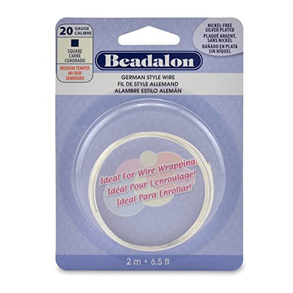 Beadalon German Style Wire, Square