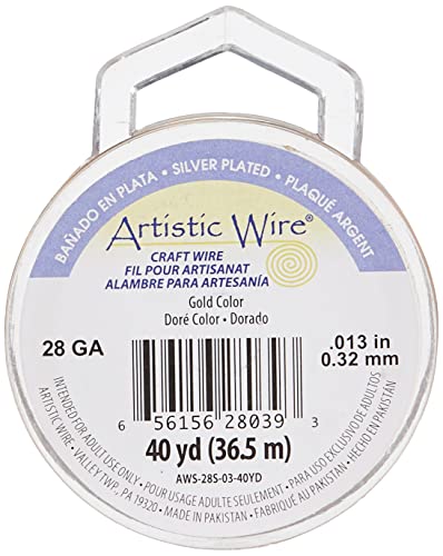 Artistic Wire, 18 Gauge / 1.0 mm Silver Plated Tarnish Resistant Colored Copper