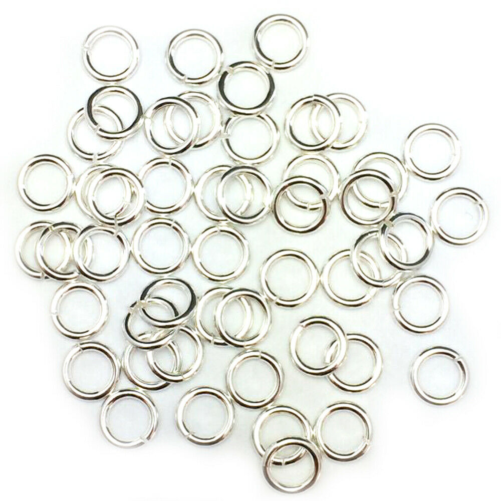 18 Gauge 925 Sterling Silver Open Jump Ring Round Inside dimension 2.5 - 13.0 mm