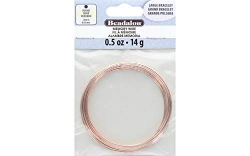 Beadalon Plated Memory Wire, Rose Gold