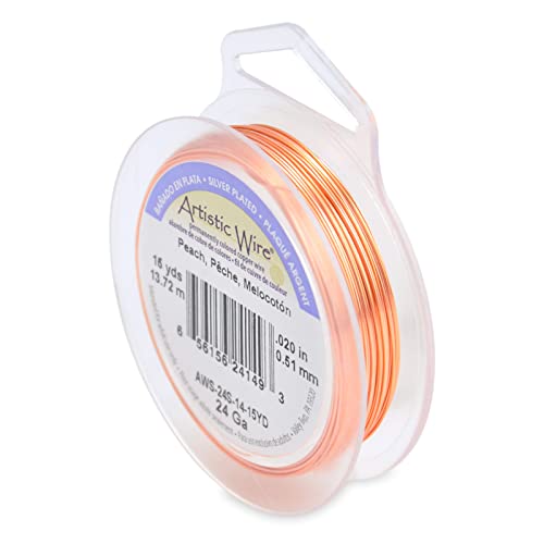 Artistic Wire, 18 Gauge / 1.0 mm Silver Plated Tarnish Resistant Colored Copper