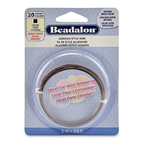 Beadalon German Style Wire, Square