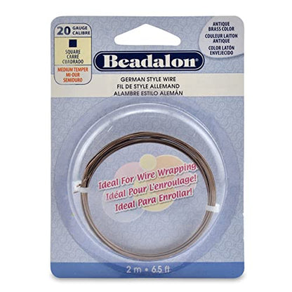 Beadalon German Style Wire, Square