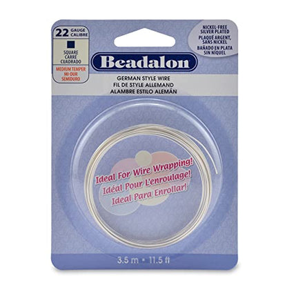 Beadalon German Style Wire, Square