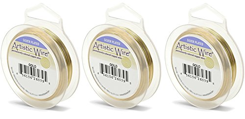 Artistic Wire 20 Gauge Wire, Gold Color, 25-Feet (Parent)