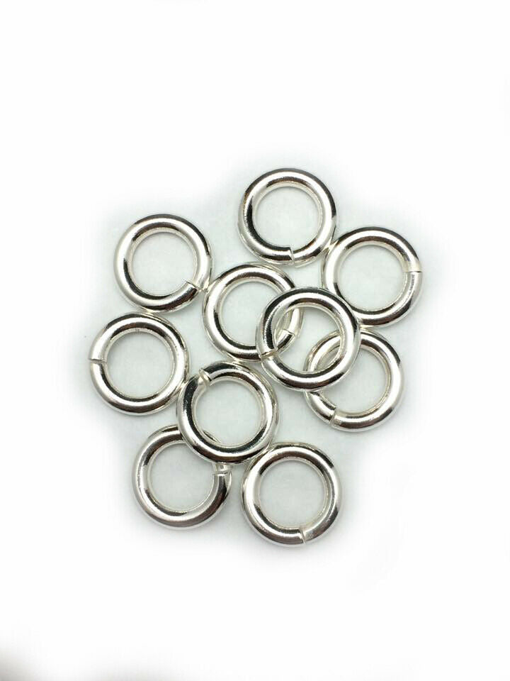 12 Gauge 925 Sterling Silver Open Jump Ring Round Inside dimension 6.0 - 13.0 mm