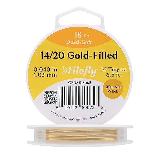 Filofly, 14/20 Gold-Filled, Dead Soft, Round Wire