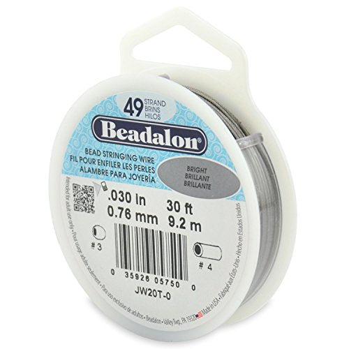 Beadalon 0.030" Bright 49 Strand Beadalon WIre (30ft)