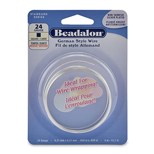 Beadalon German Style Wire, Square