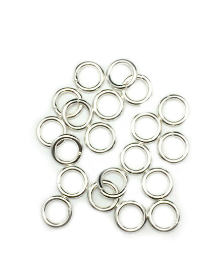 16 Gauge 925 Sterling Silver Open Jump Ring Round Inside dimension 3.2 - 13.0 mm