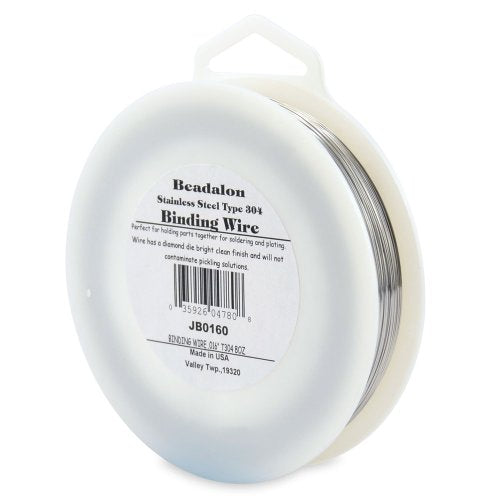 Beadalon Binding Wire .016-Inch T304 Stainless Steel, 0.8-Ounce