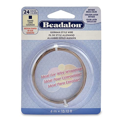 Beadalon German Style Wire, Square