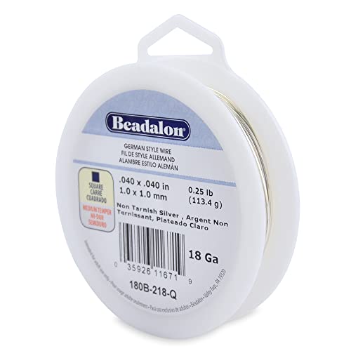 Beadalon German Style Wire, Square