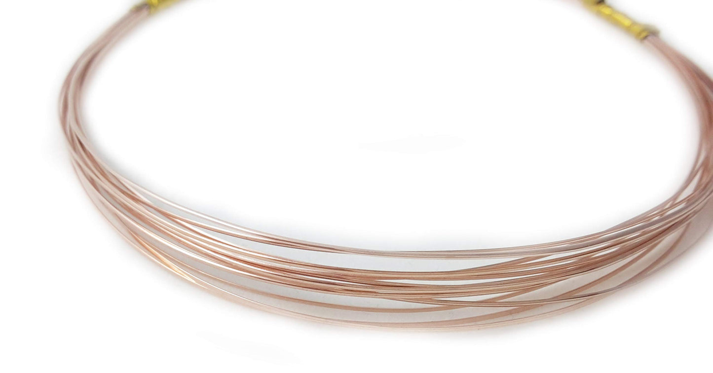 14/20 Rose Gold Filled Wire Dead Soft (Round) 14K Pink Gold Filled Wire Made in USA