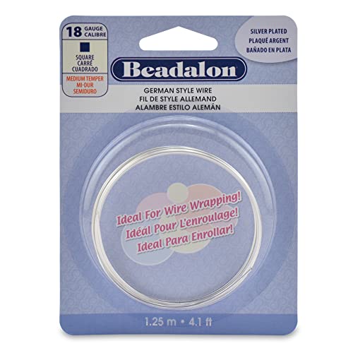 Beadalon German Style Wire, Square