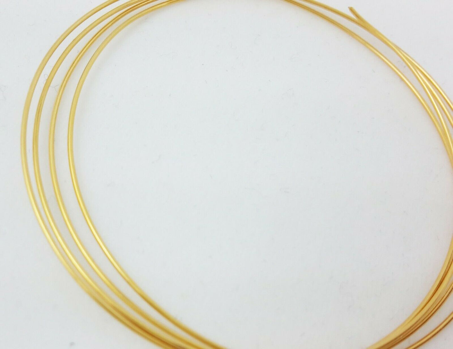 24K Solid Yellow Gold wire 1/4 Hard Round 20 22 24 26 28 Gauge 99.9% Pure Gold