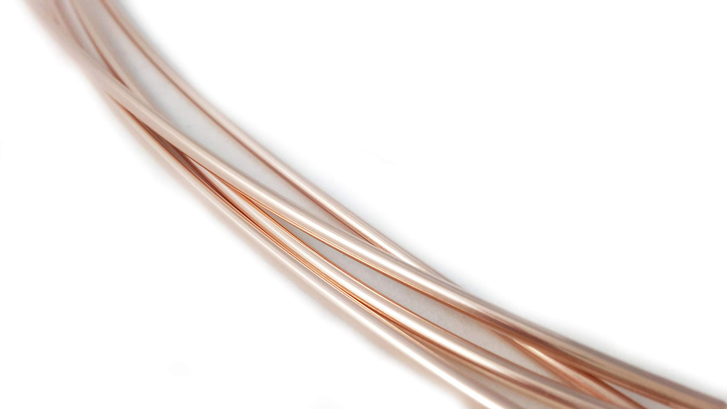 14/20 Rose Gold Filled Wire Dead Soft (Round) 14K Pink Gold Filled Wire Made in USA