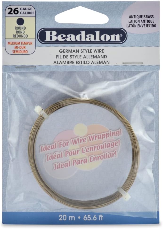 Beadalon German Style Wire for Jewelry Making, Round