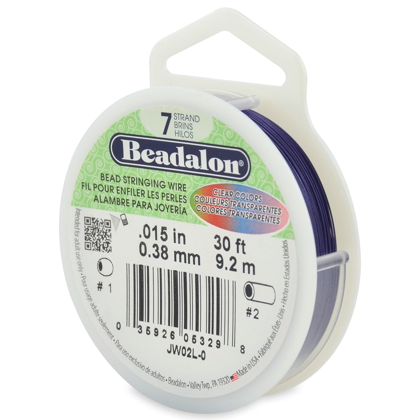 7 Strand Beadalon Stringing Wire, 30 ft / 9.2 m