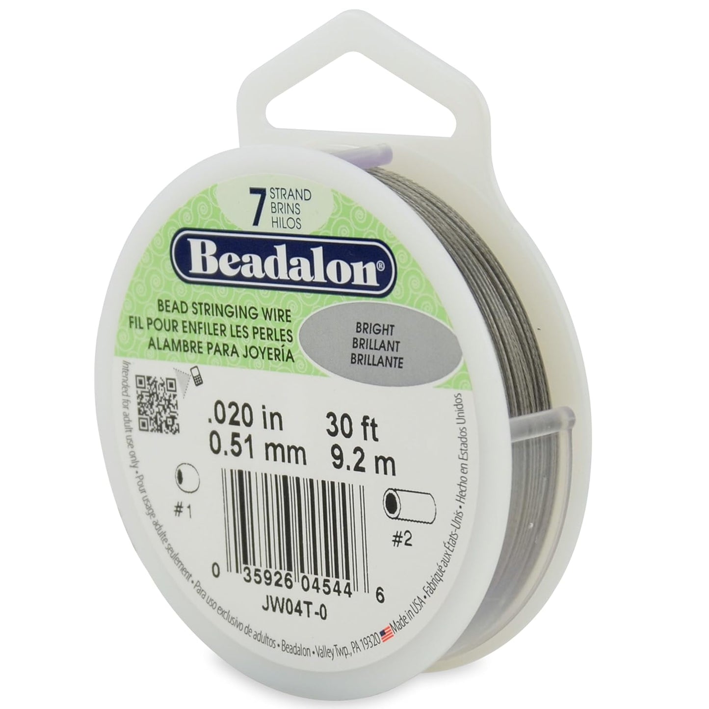 7 Strand Beadalon Stringing Wire, 30 ft / 9.2 m