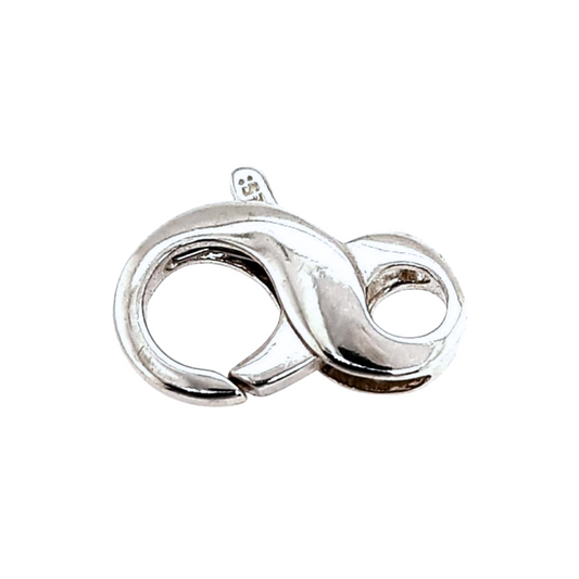 925 Sterling Silver Figure-Eight Lobster Clasp