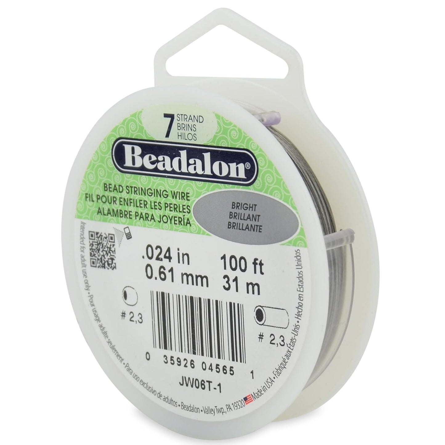 7 Strand Beadalon Stringing Wire, 100 ft / 31 m