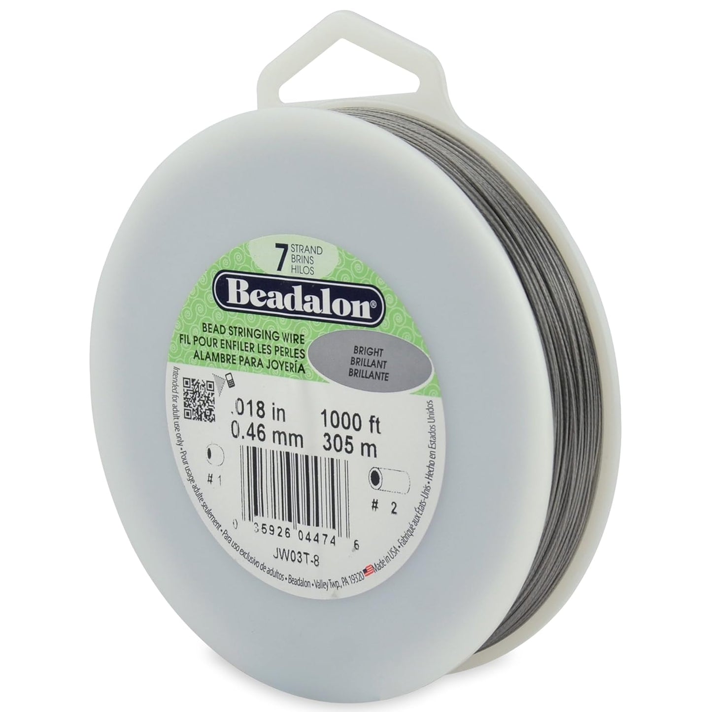 7 Strand Beadalon Stringing Wire, 1000 ft / 305 m