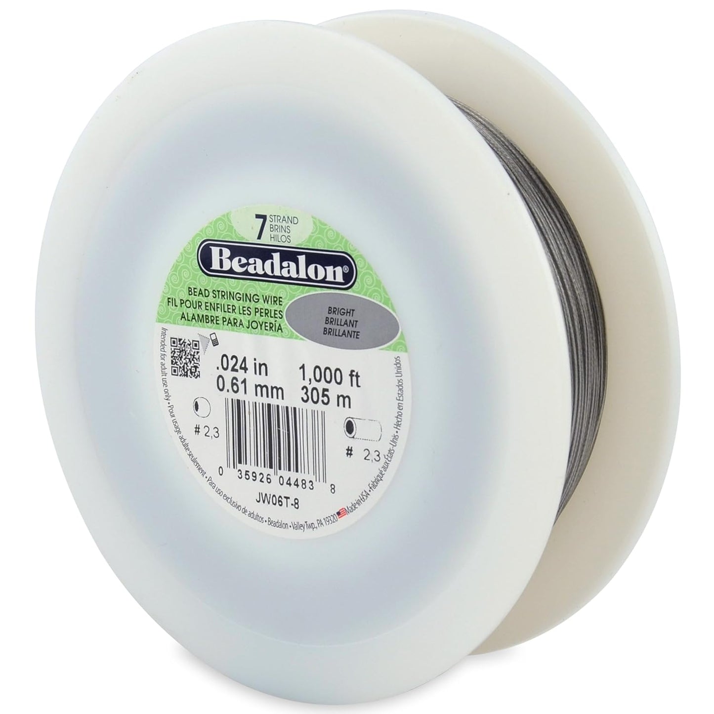 7 Strand Beadalon Stringing Wire, 1000 ft / 305 m