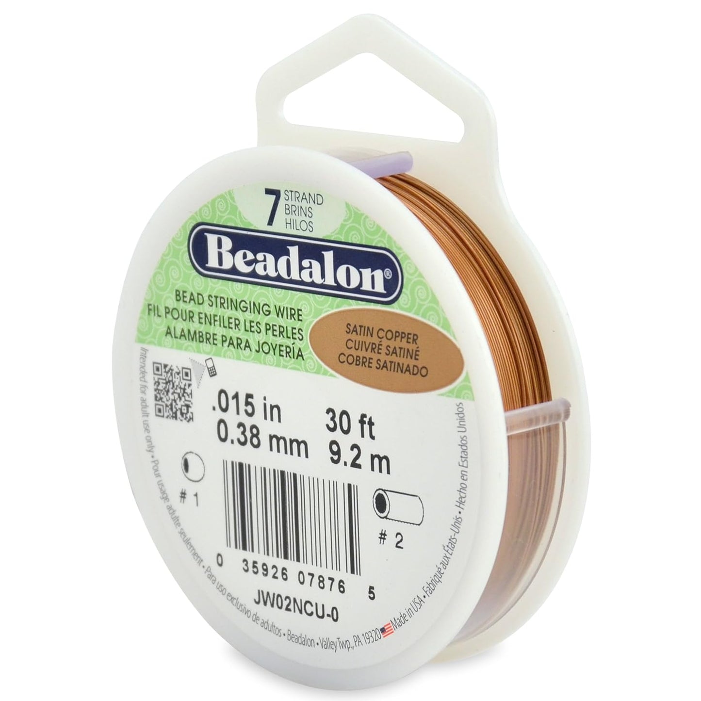 7 Strand Beadalon Stringing Wire, 30 ft / 9.2 m