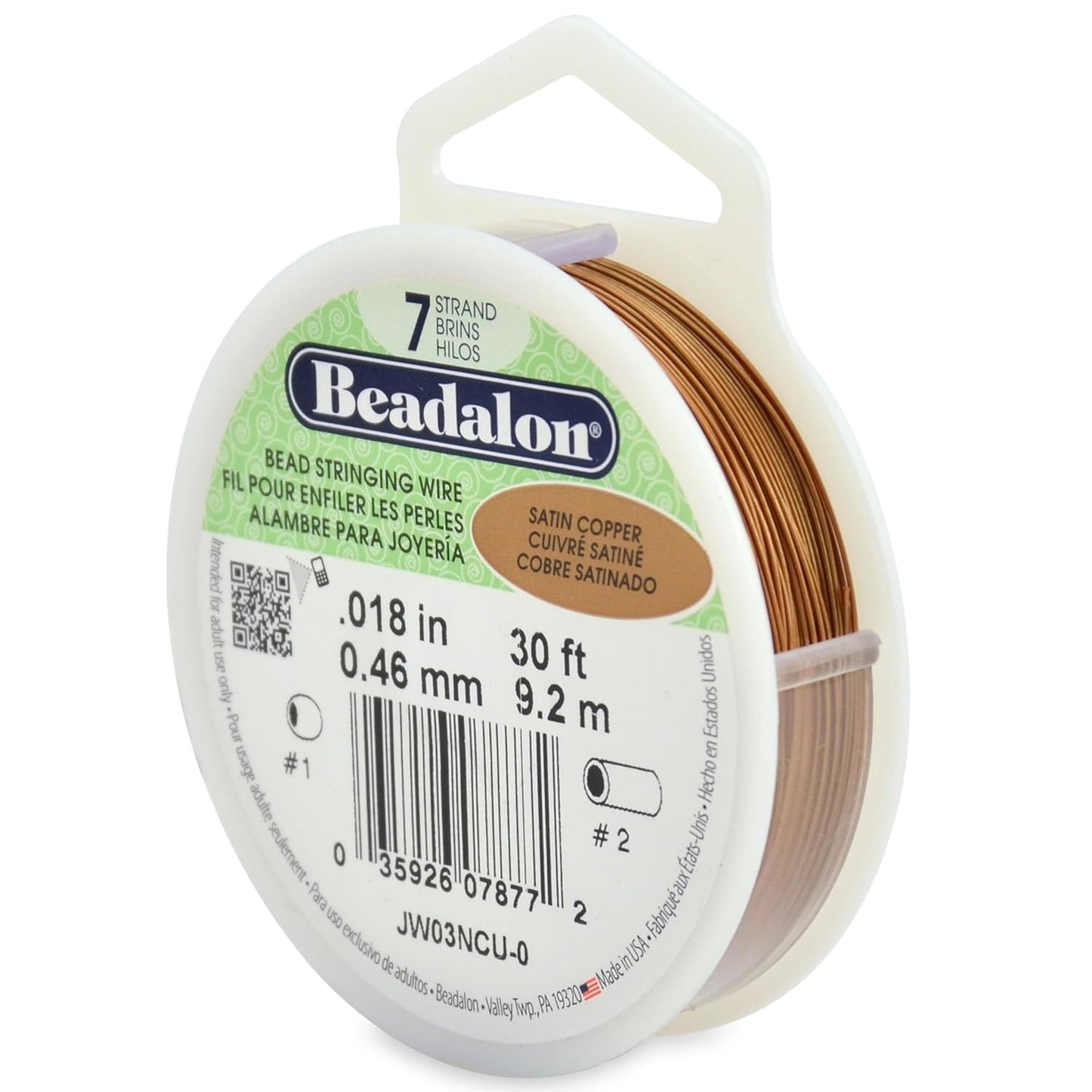 7 Strand Beadalon Stringing Wire, 30 ft / 9.2 m