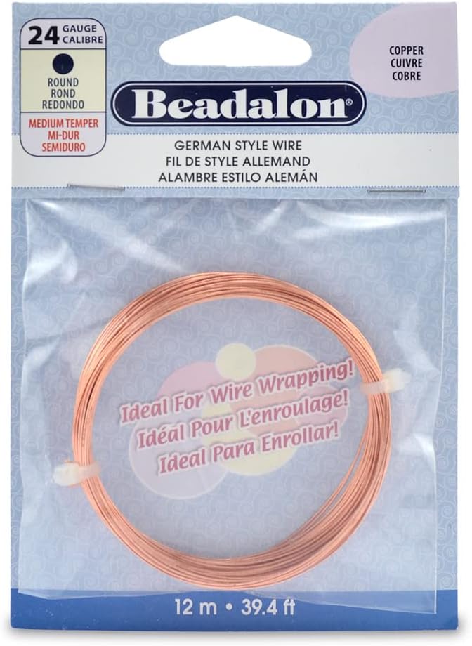 Beadalon German Style Wire for Jewelry Making, Round