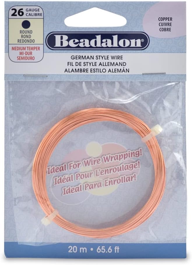 Beadalon German Style Wire for Jewelry Making, Round