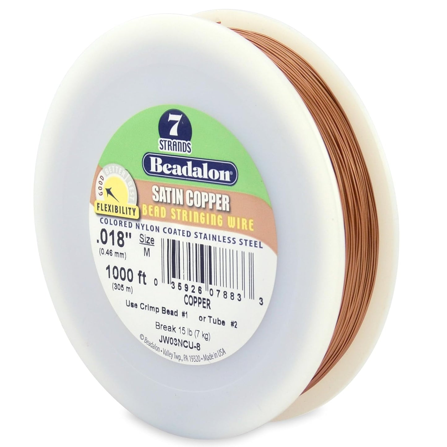 7 Strand Beadalon Stringing Wire, 1000 ft / 305 m