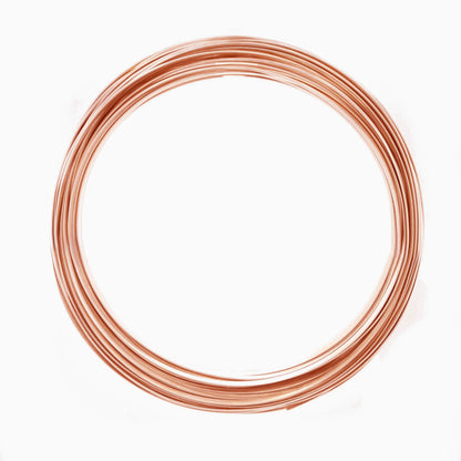 99.9% Pure Copper Wire Half Hard (Half Round) CDA #110, Various Length Made in USA