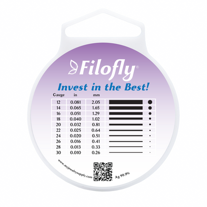 Filofly, 999 Fine Silver, Dead Soft, Round Wire