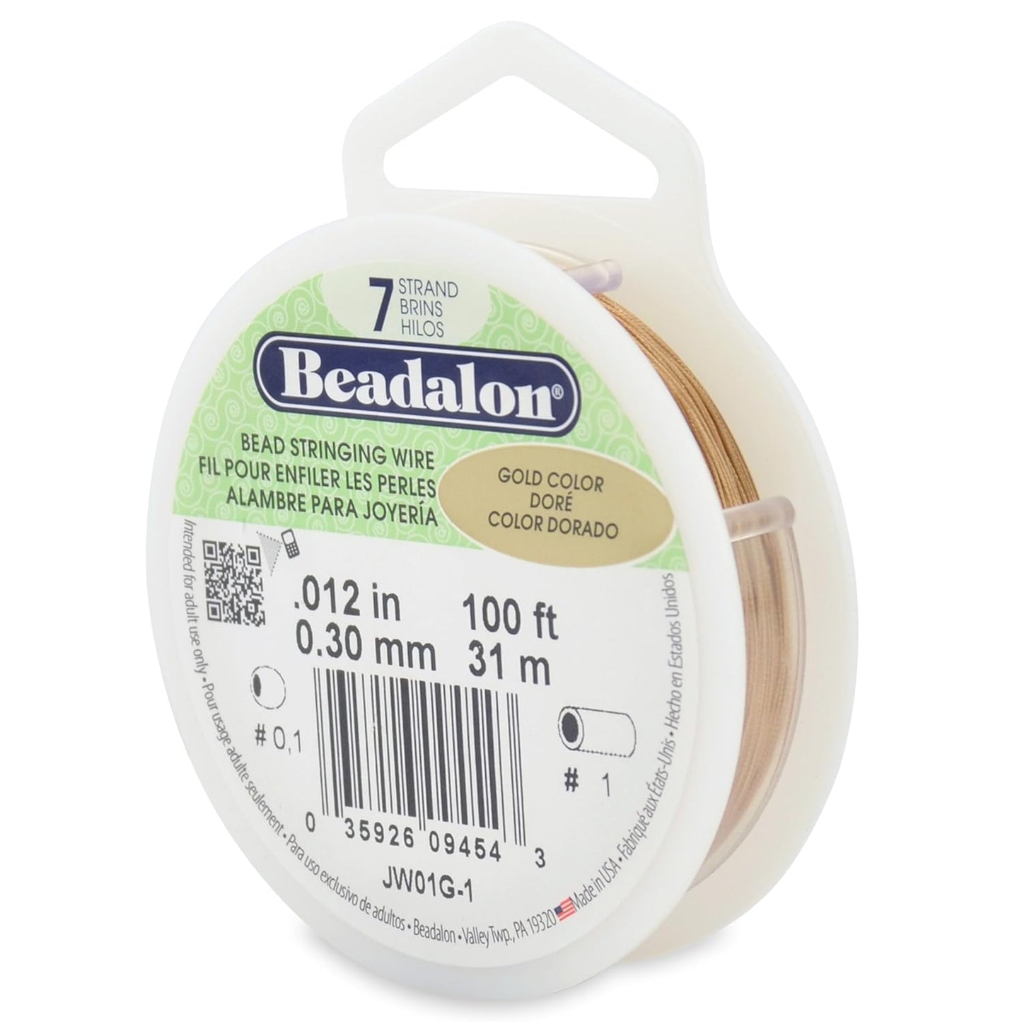 7 Strand Beadalon Stringing Wire, 100 ft / 31 m